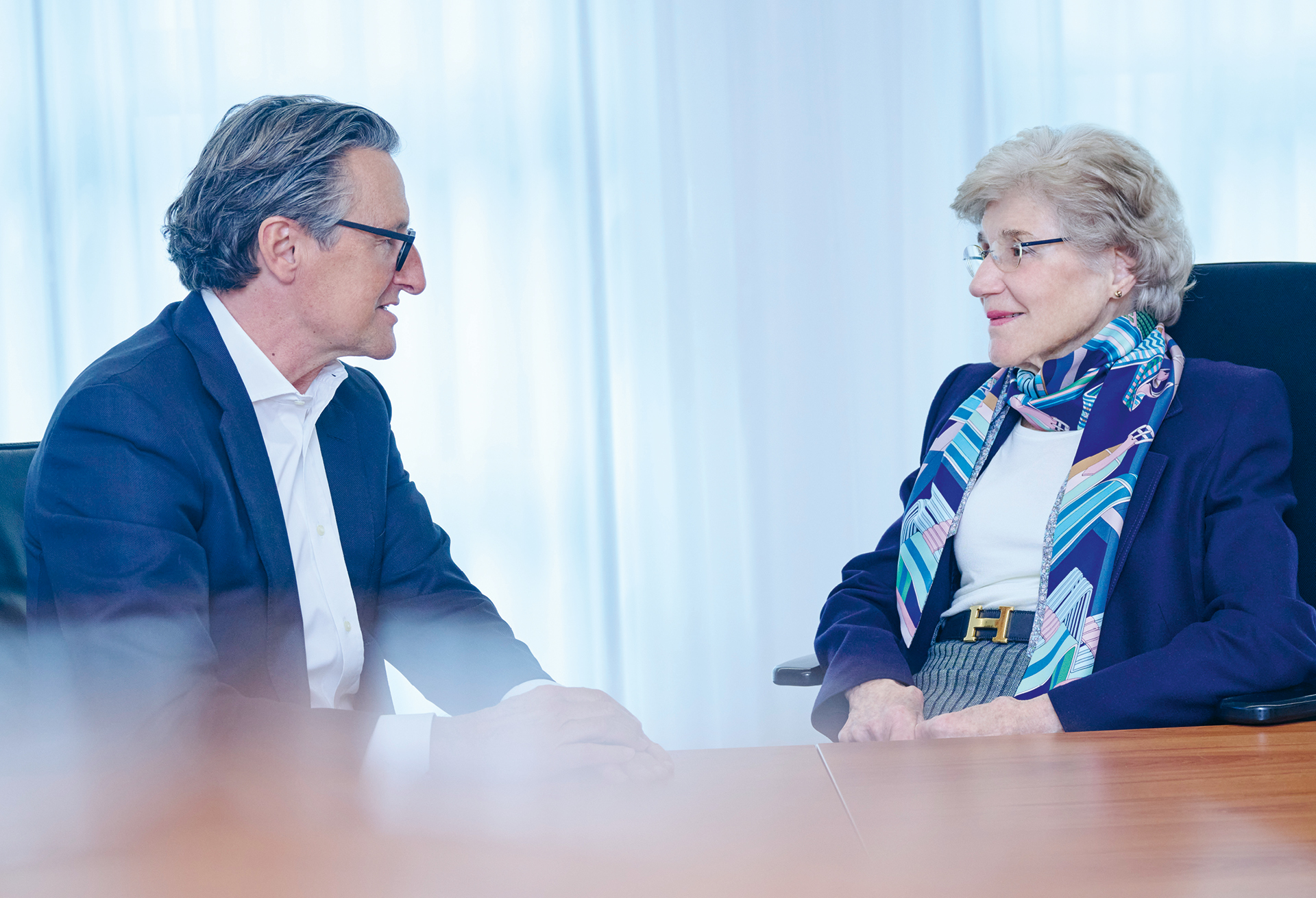 Dr. Andreas Hünerwadel mit Christiana Hörbiger