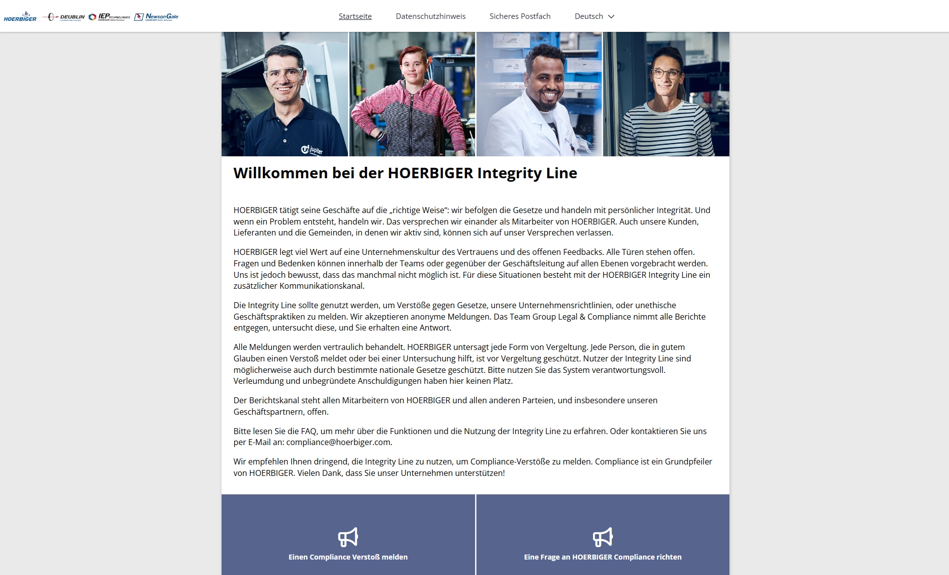 HOERBIGER Integrity Line HOERBIGER Integrity Line